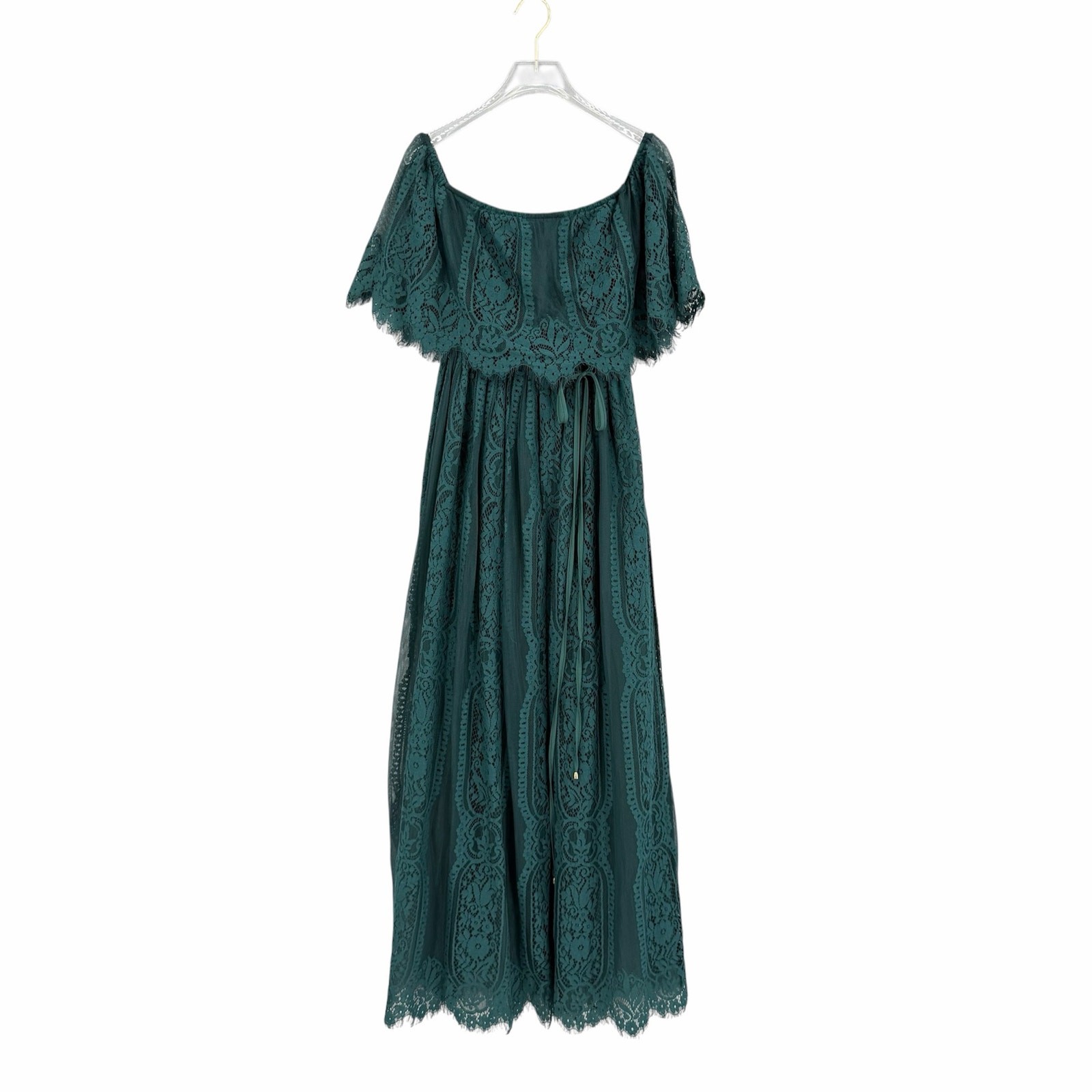 Baltic Born S Emerald Green Lace Whimsical Fairy Core Cocktail Formal Maxi Dress