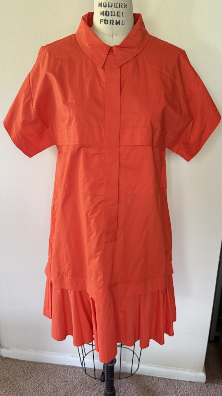 Hunter Bell Addison Shirt Dress Cherry Size M New Cotton