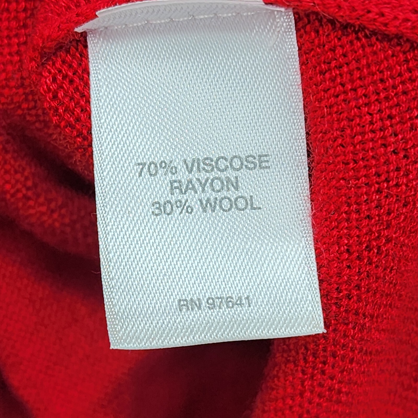 J Jill Sweater Dress LARGE Red Soft Rayon Wool Slit Work Career Church Form Fit