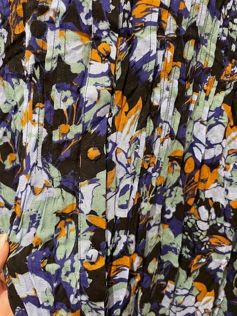 La Redoute Buttoned Floral Shirt Dress Size 12 Ruffled Tiered High Neck RRP £52