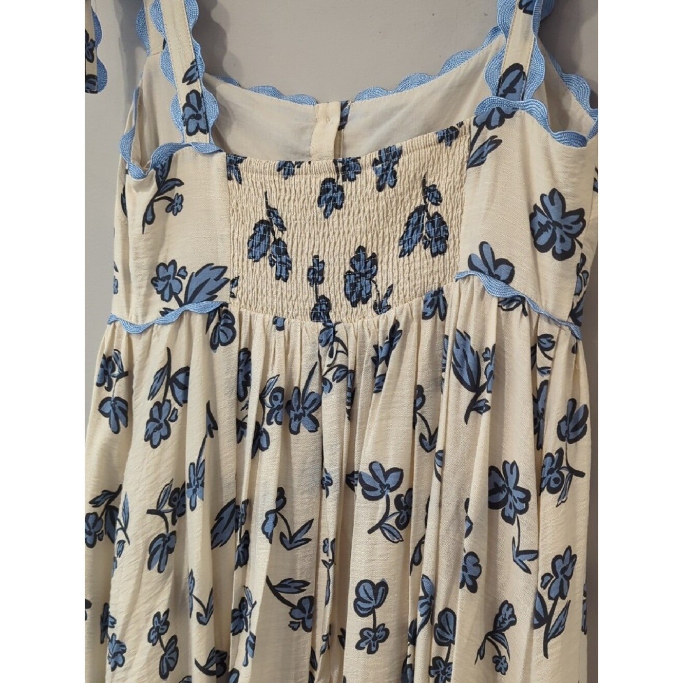 Sofie the Label Fields Of Passion Dress Blue Floral size Medium