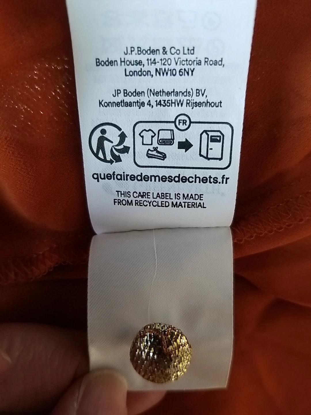 Boden Smocked Jacquard Maxi Dress Rust Copper Paisley Gold Metallic US 8 EUC