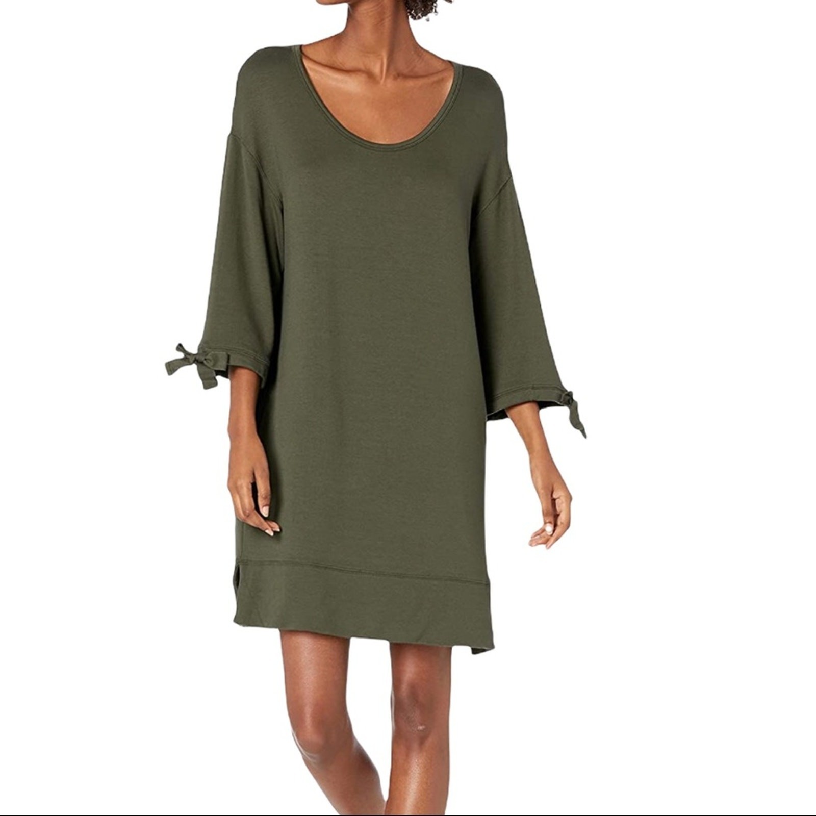 Daily Ritual Green Super Soft Stretch Cloth Dress X-Small NWT