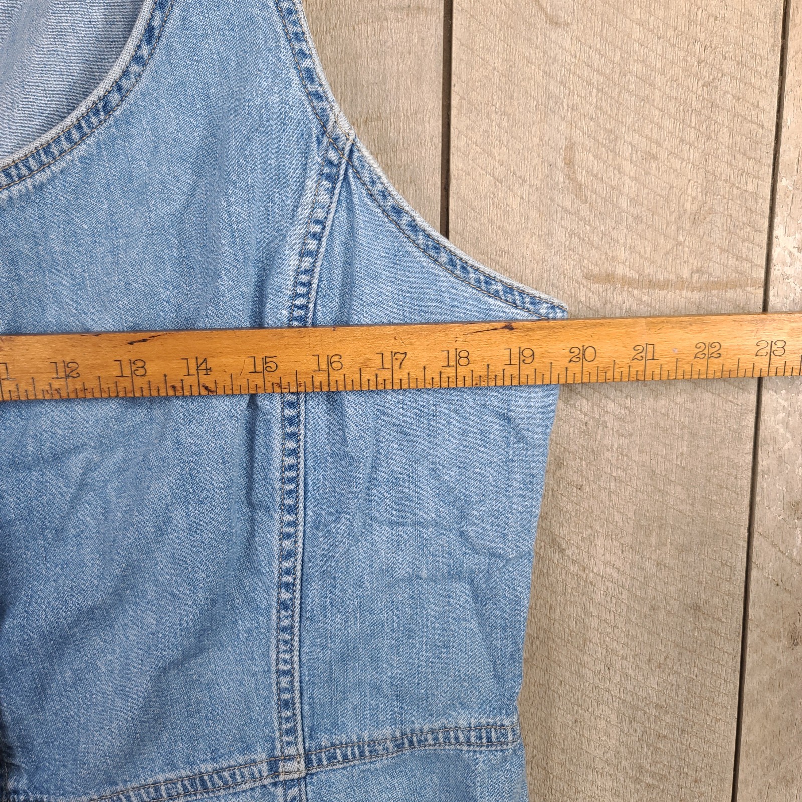 Levi’s Alisha Way Back When Denim Short Dress Blue Jean Sleeveless Size XL