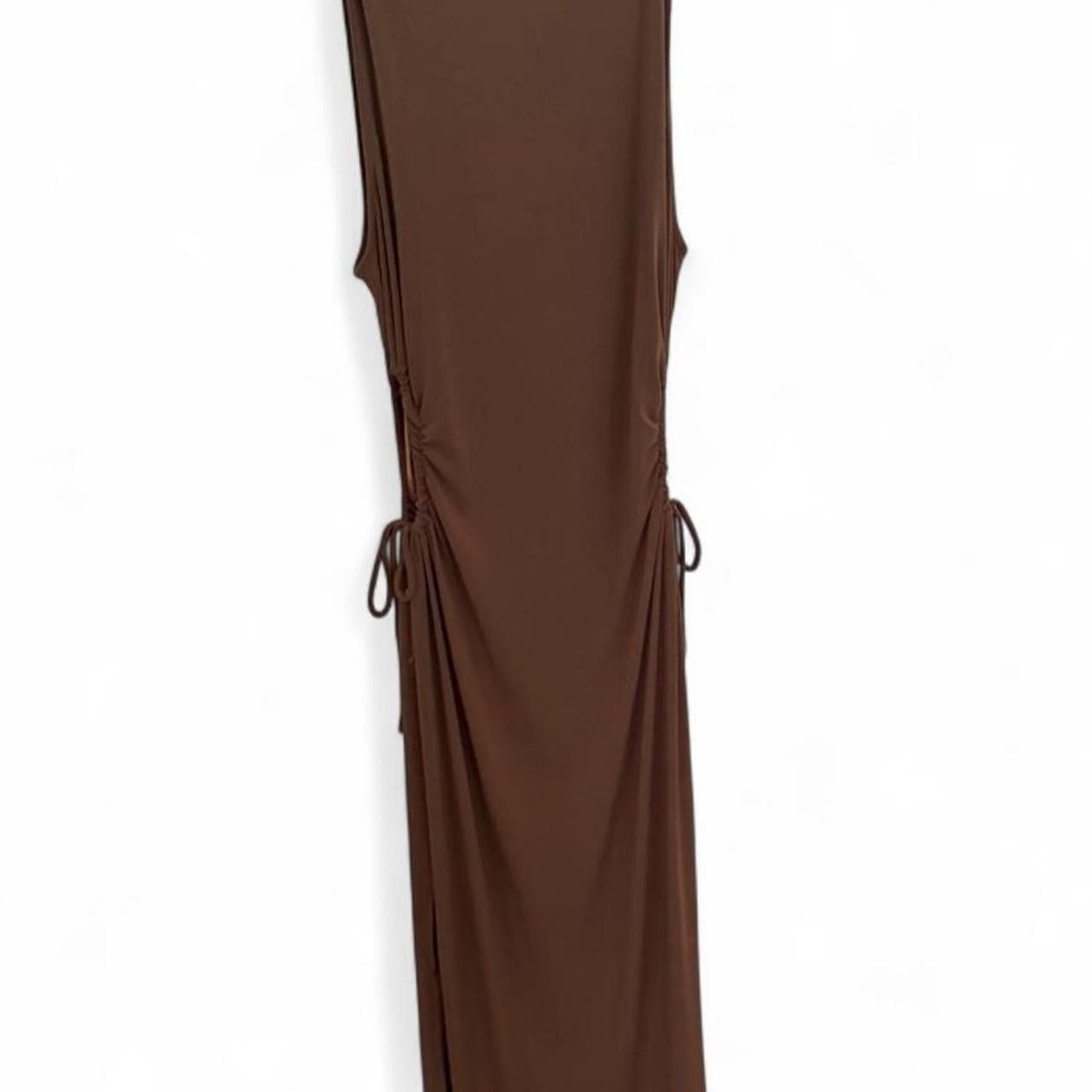 Ambiance Womens Brown Side Cut Out Dress Size L