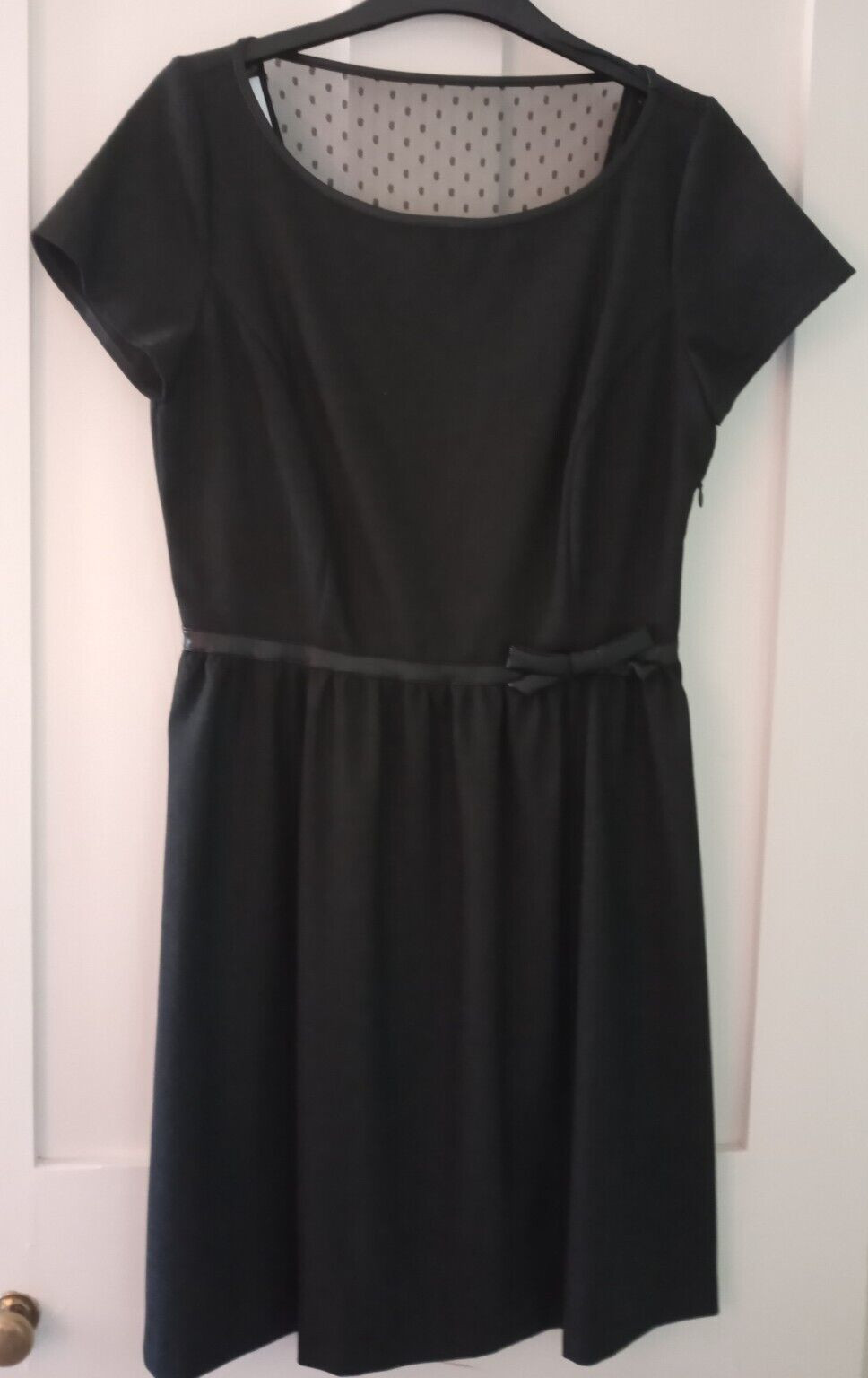 Ladies La Redoute Dark Grey/Black Lace Back Detail Dress Size 10 – Worn once