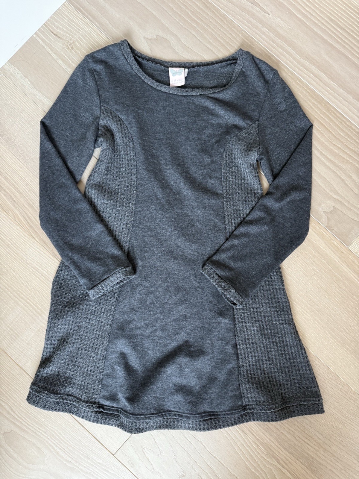 for all seasons by Sabine Grimm Gray Long Sleeve Sweater Dress Pullover M