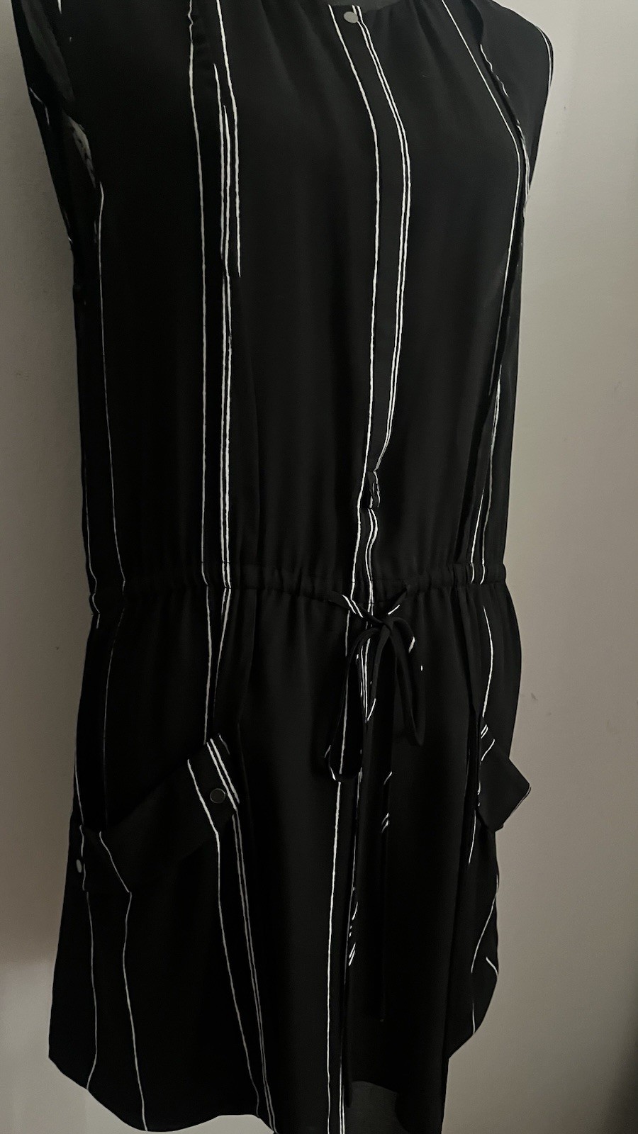 ALC striped dress 100% silk s