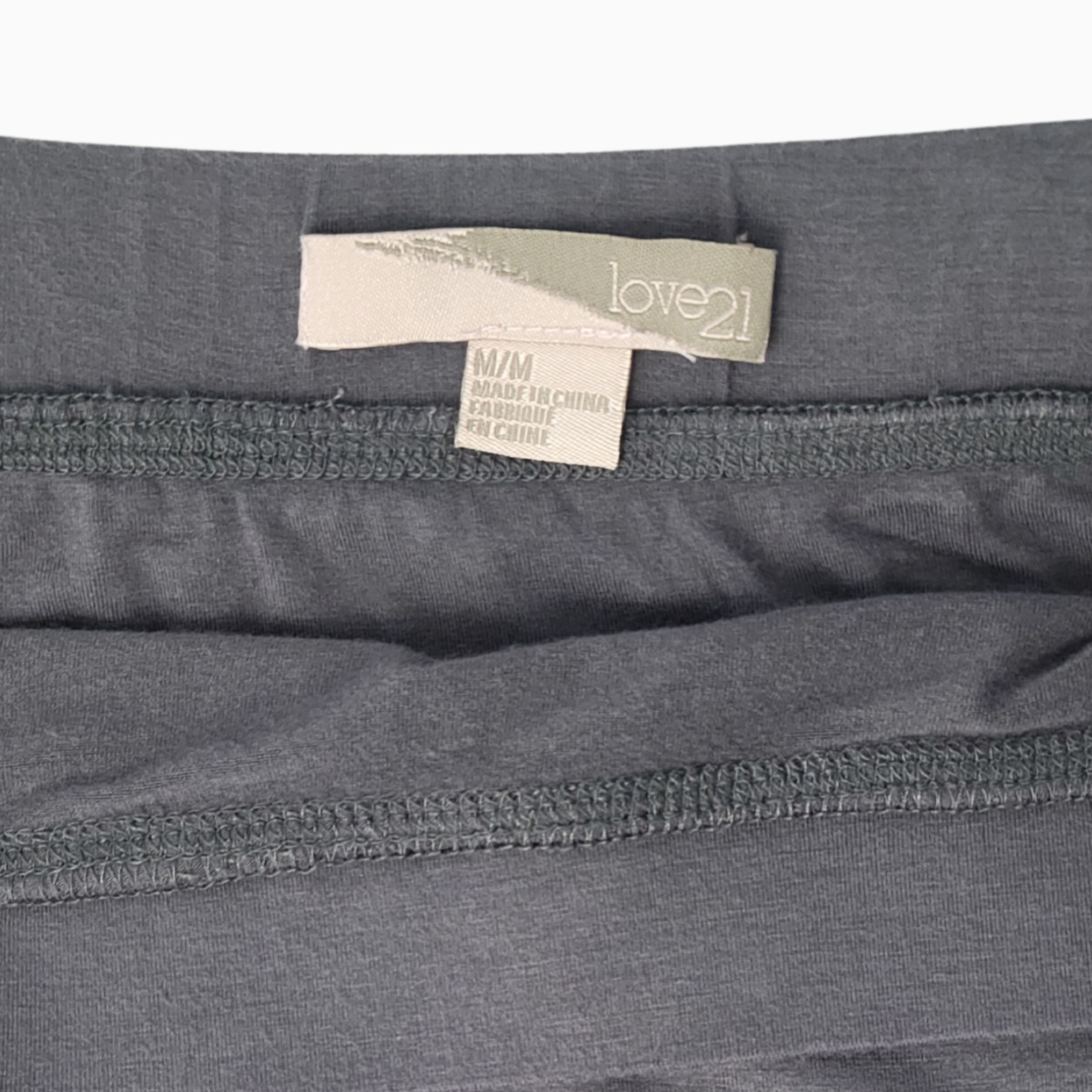 Love 21 Strapless Ruched Midi Dress – Charcoal Gray – Size M
