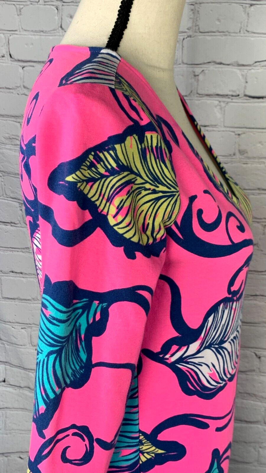 NEW Lilly Pulitzer Clarke Leaves in the Breeze Tropical Terry Cotton Dress Small