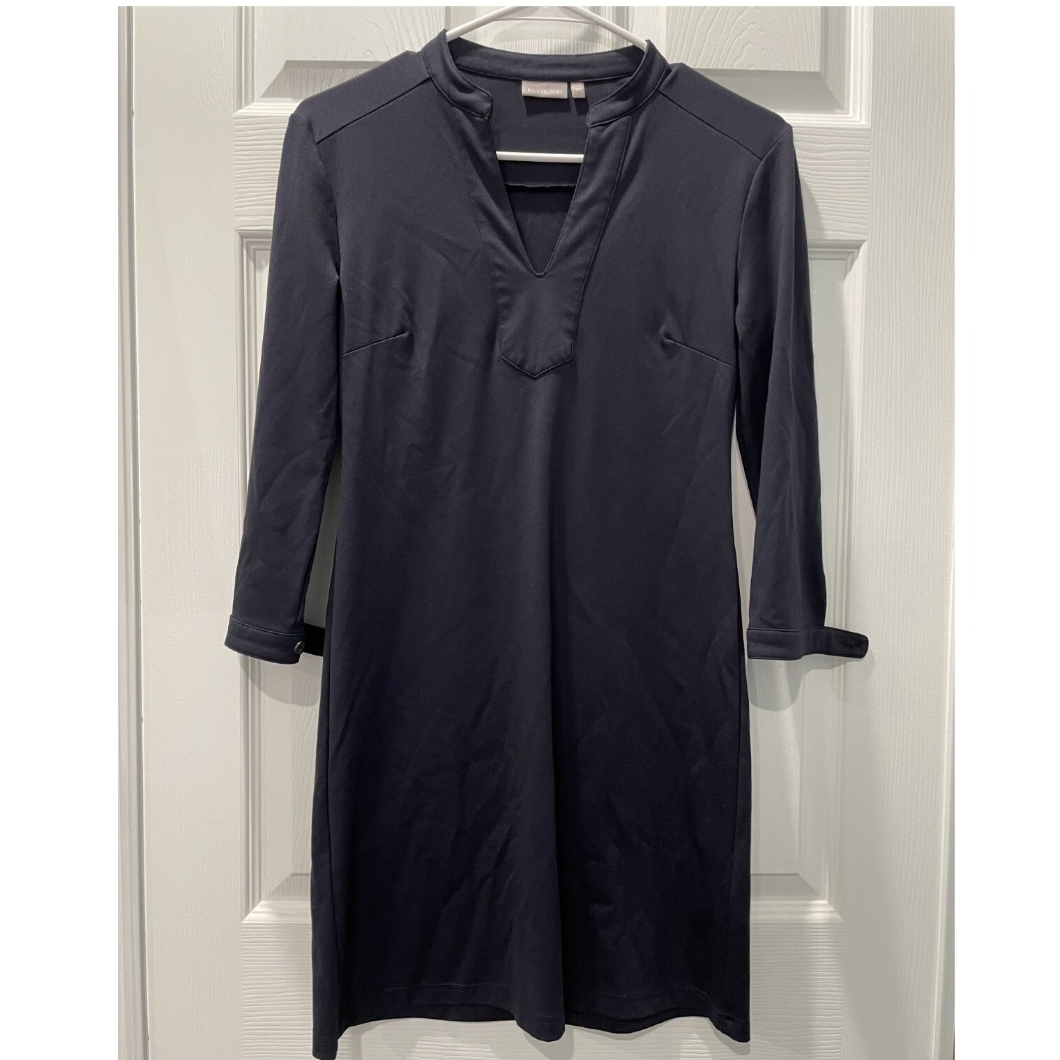 Ellie Kai Dress Long Sleeve V-Neck Casual Comfortable Dress Size 00