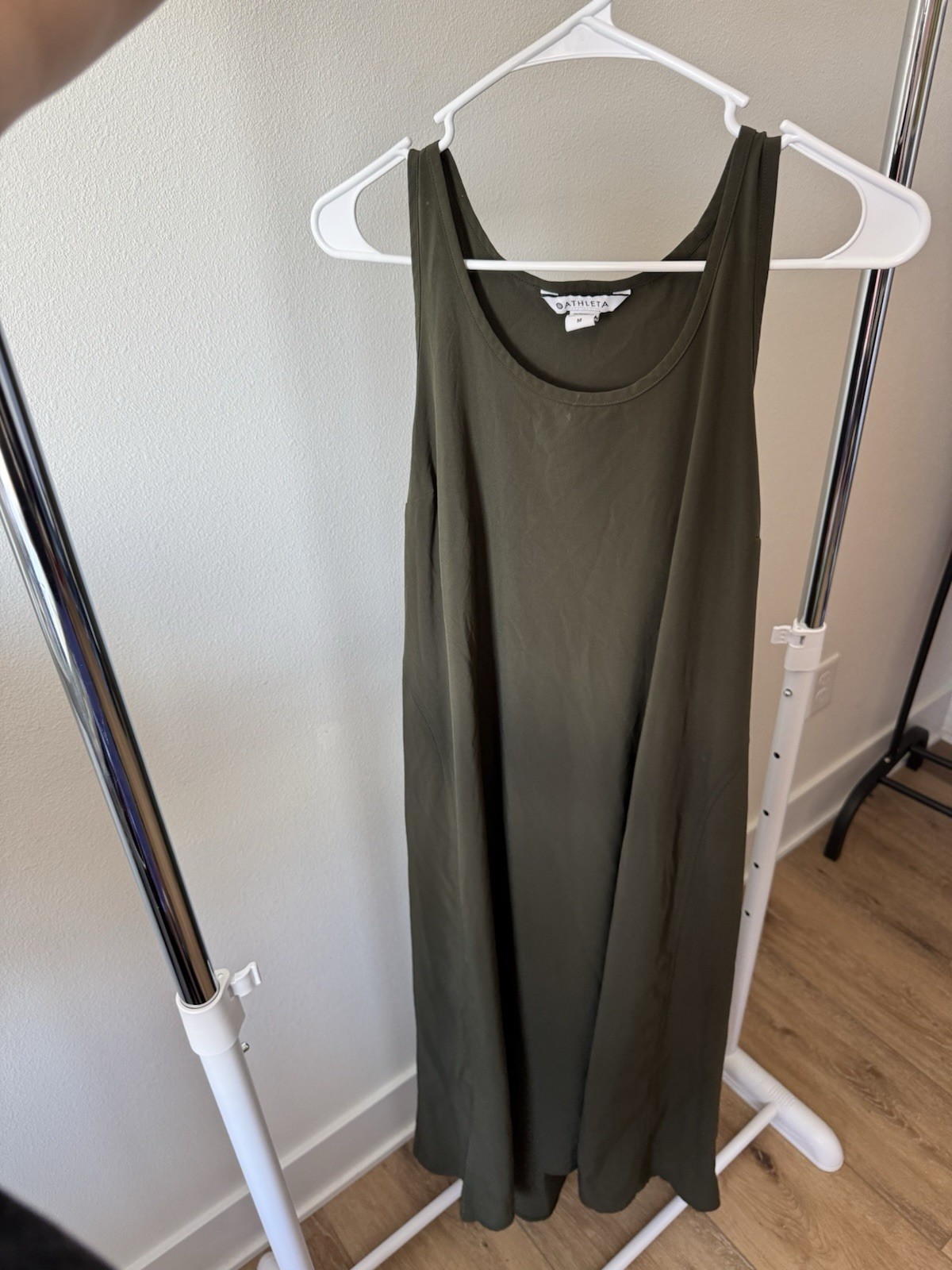ATHLETA Essential Midi Scoop Dress Women’s Size US M Green