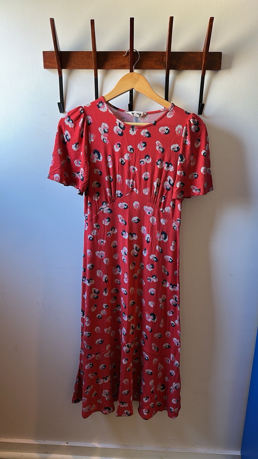 Boden Women’s Red Floral Dress 4P