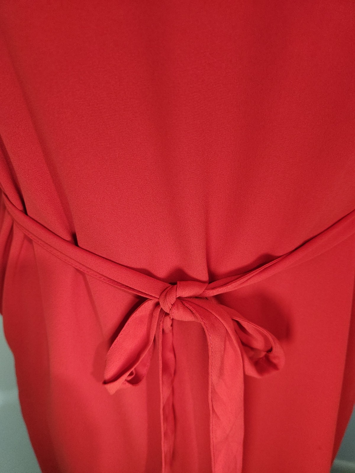 Gag Women’s Poyester Ruffle Sleeve Red Dress Saze XS #5