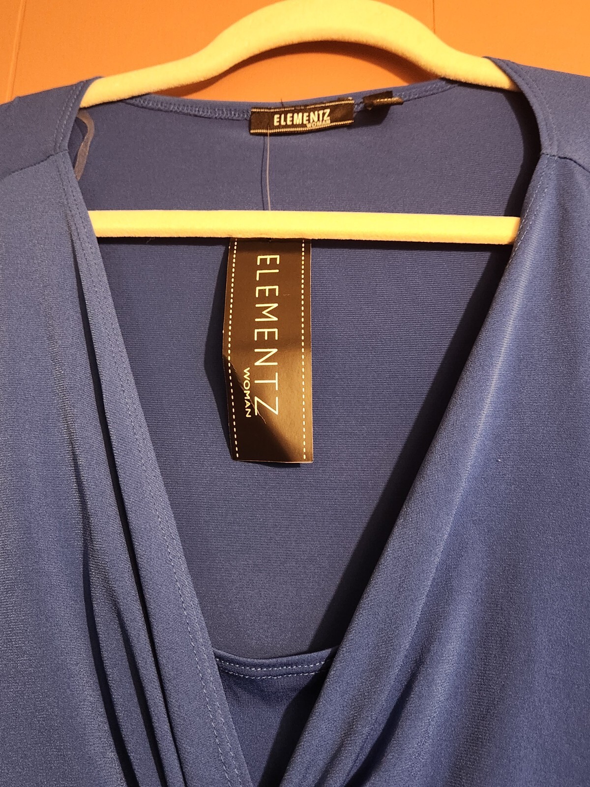 NWT Elementz Women’s Size 3X Royal Blue Empire Waist Flowing Dress