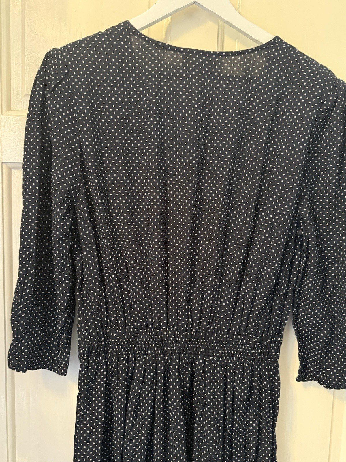 Dorothy Perkins Vintage Navy Spotty Tea Dress – Size 12 – Brand New With Tags