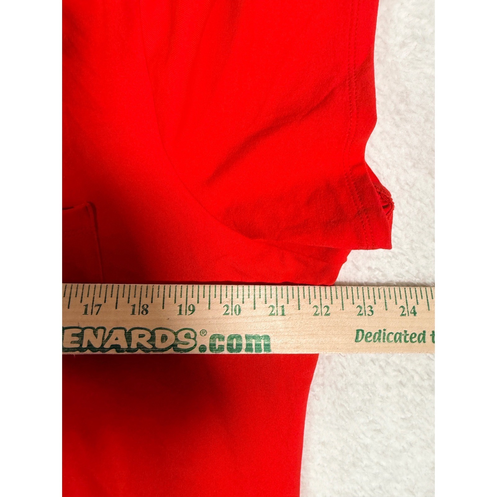 TravelSmith Red Supplex V-Neck T-Shirt Dress Womens XLP Stretch Travel Beach