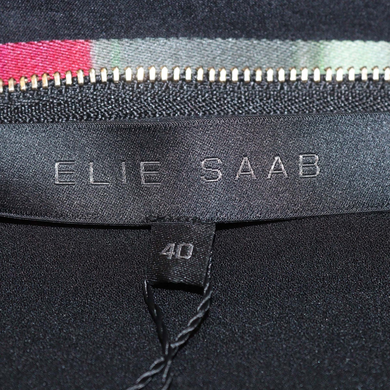 Elie Saab Multicolor Striped Blended Fabric Sleeveless Short Dress