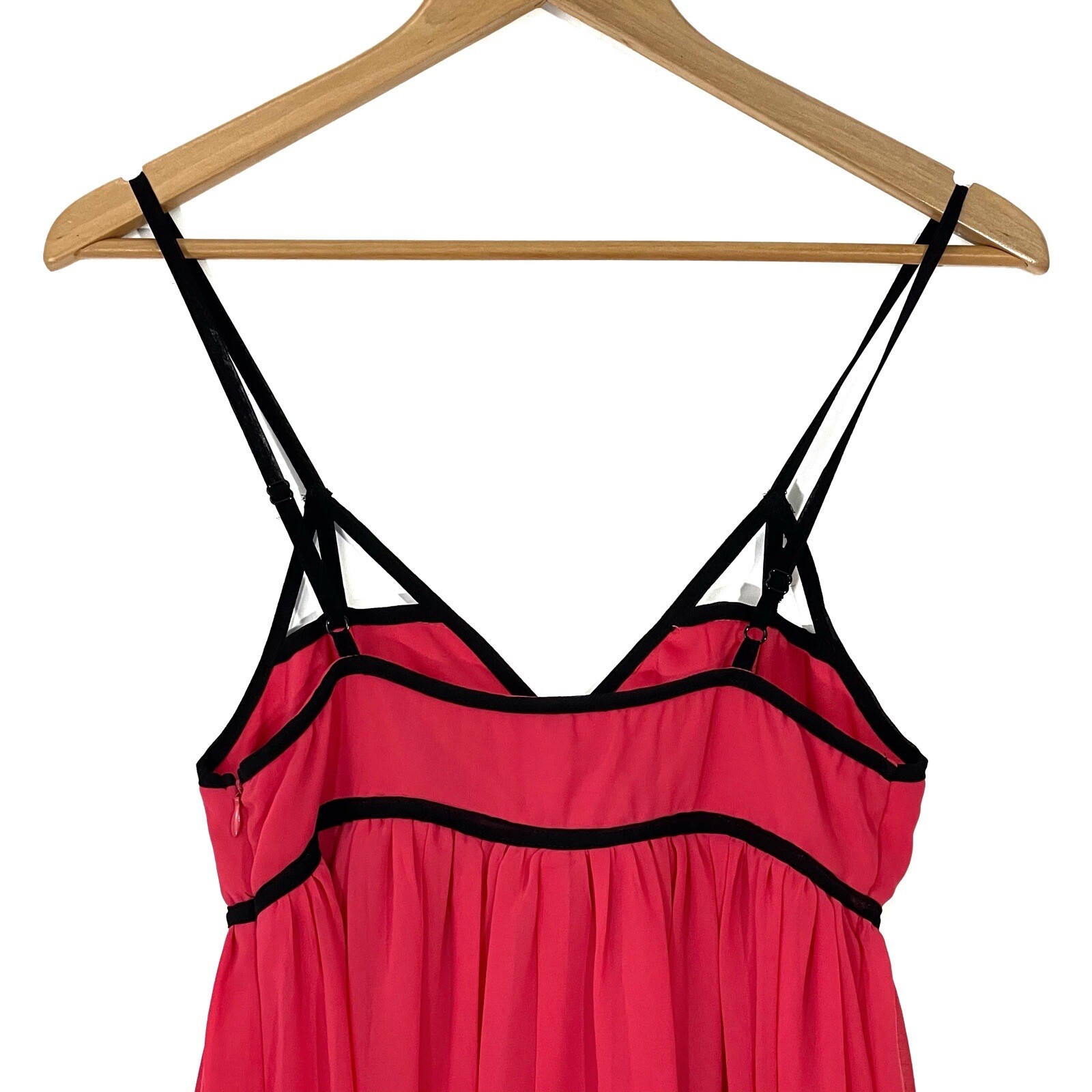 Dotti Women’s Size 8 Medium Pink Black Contrast Trim Cut Out Lined Party Dress