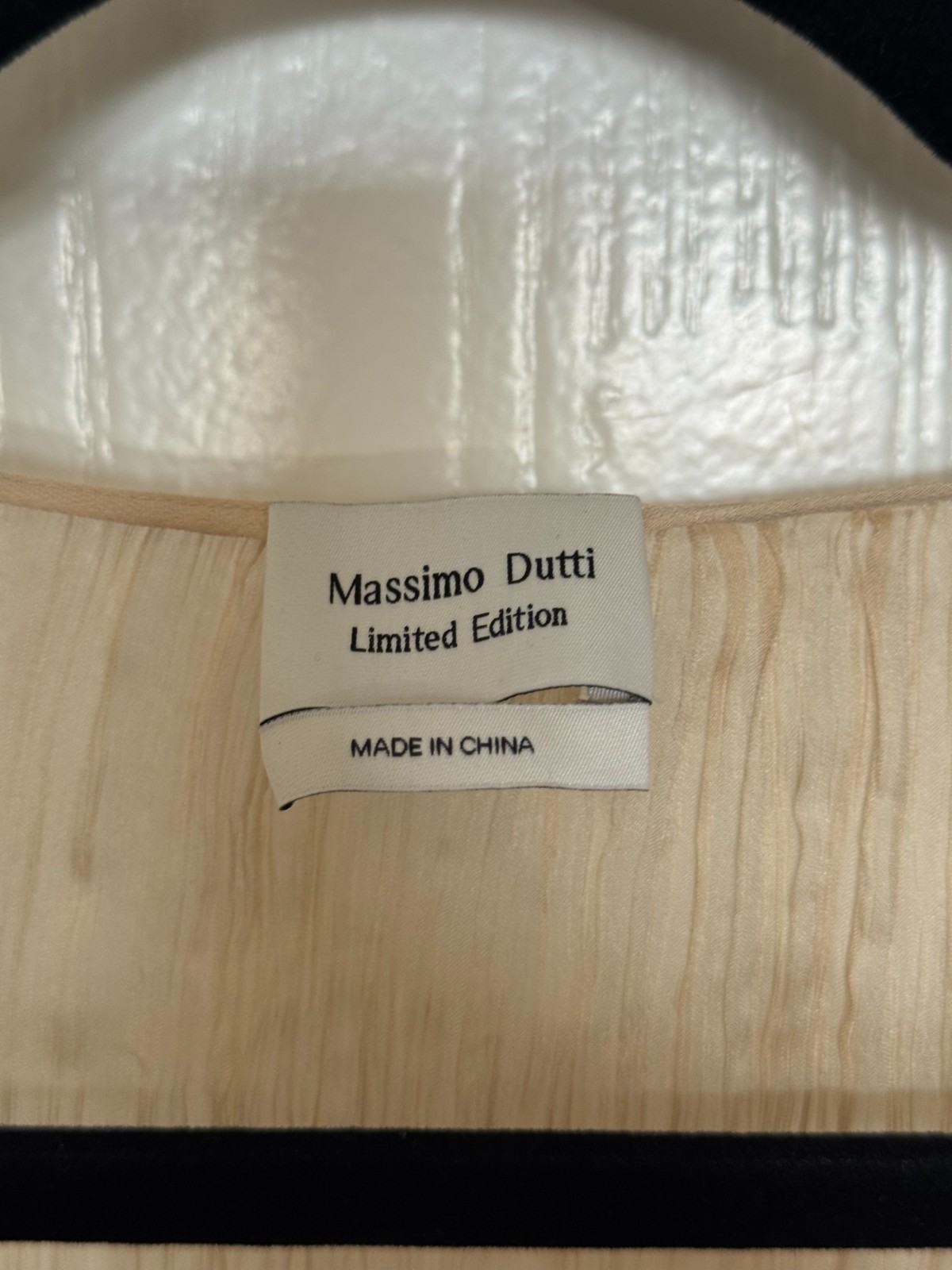 Massimo Dutti Limited Edition SS25 Pleated Maxi Dress Tunic Vanilla Size S EUC