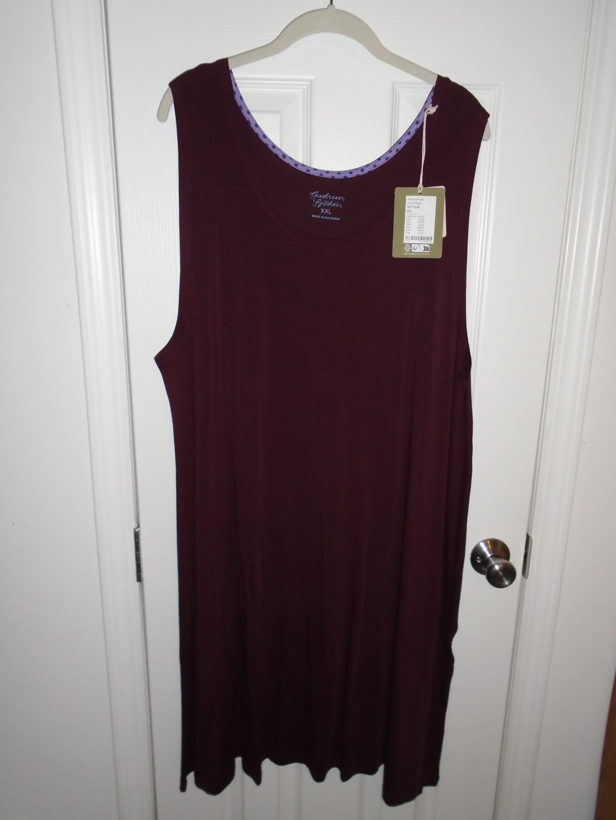 NWT Gudrun Sjoden XXL aubergine Slip Dress