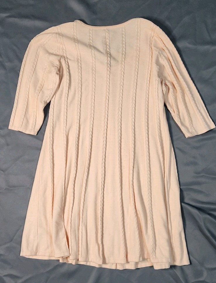 Torrid Light Pink/Blush/Peach Cable Knit Sweater Dress Size 3(3X)