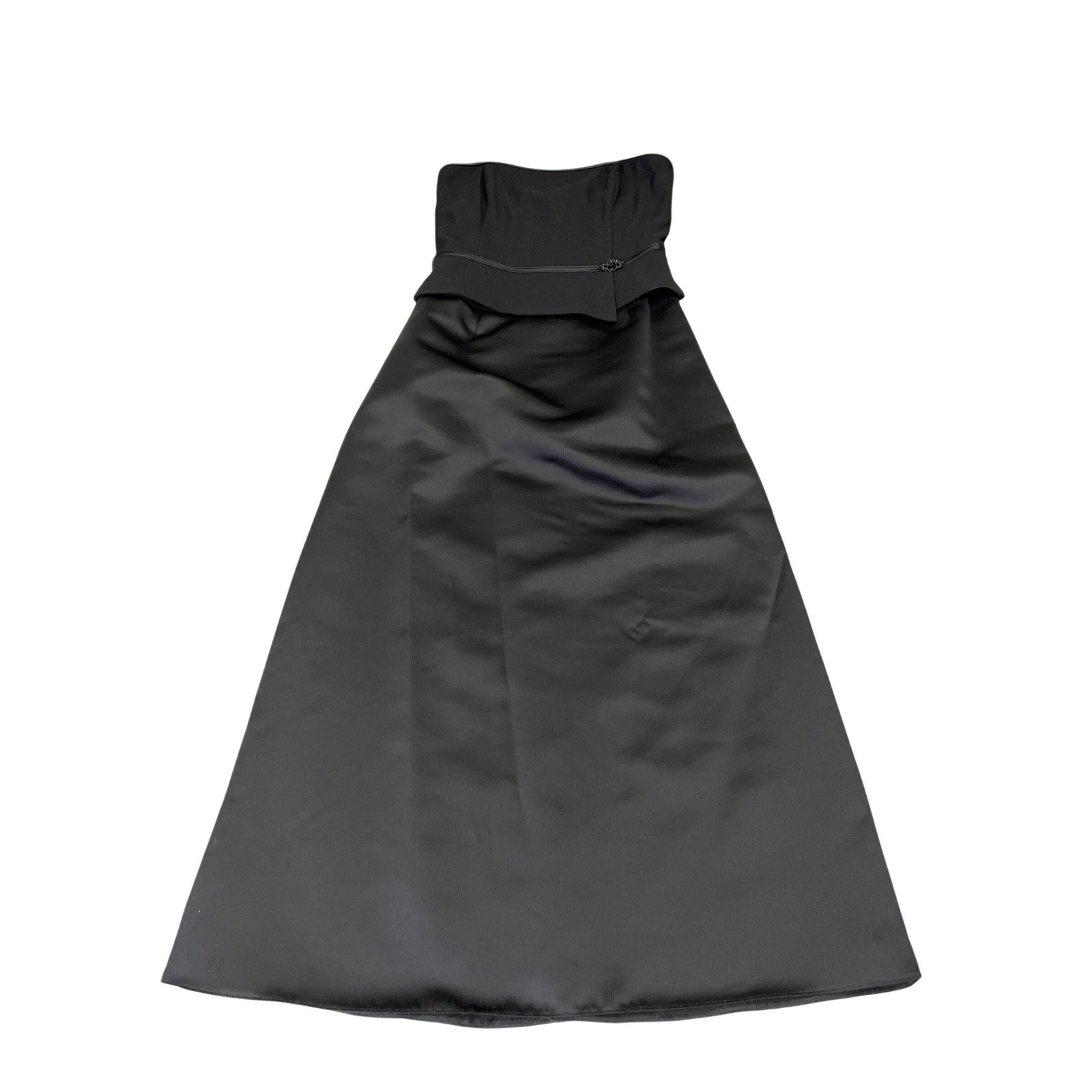 Scott McClintock Millennium 2000 Black Strapless Evening Gown Dress Womens 14
