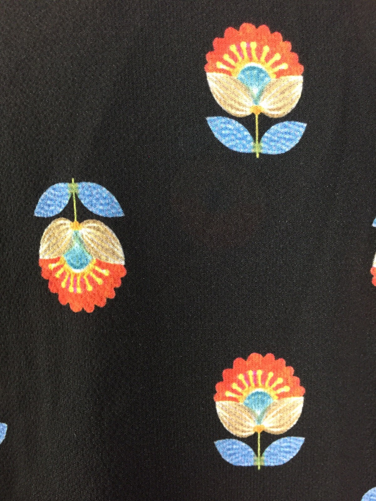 NWT $180 Refka 38 Black Floral Boho Ruffle Oversize Shirt Dress Anthropologie M