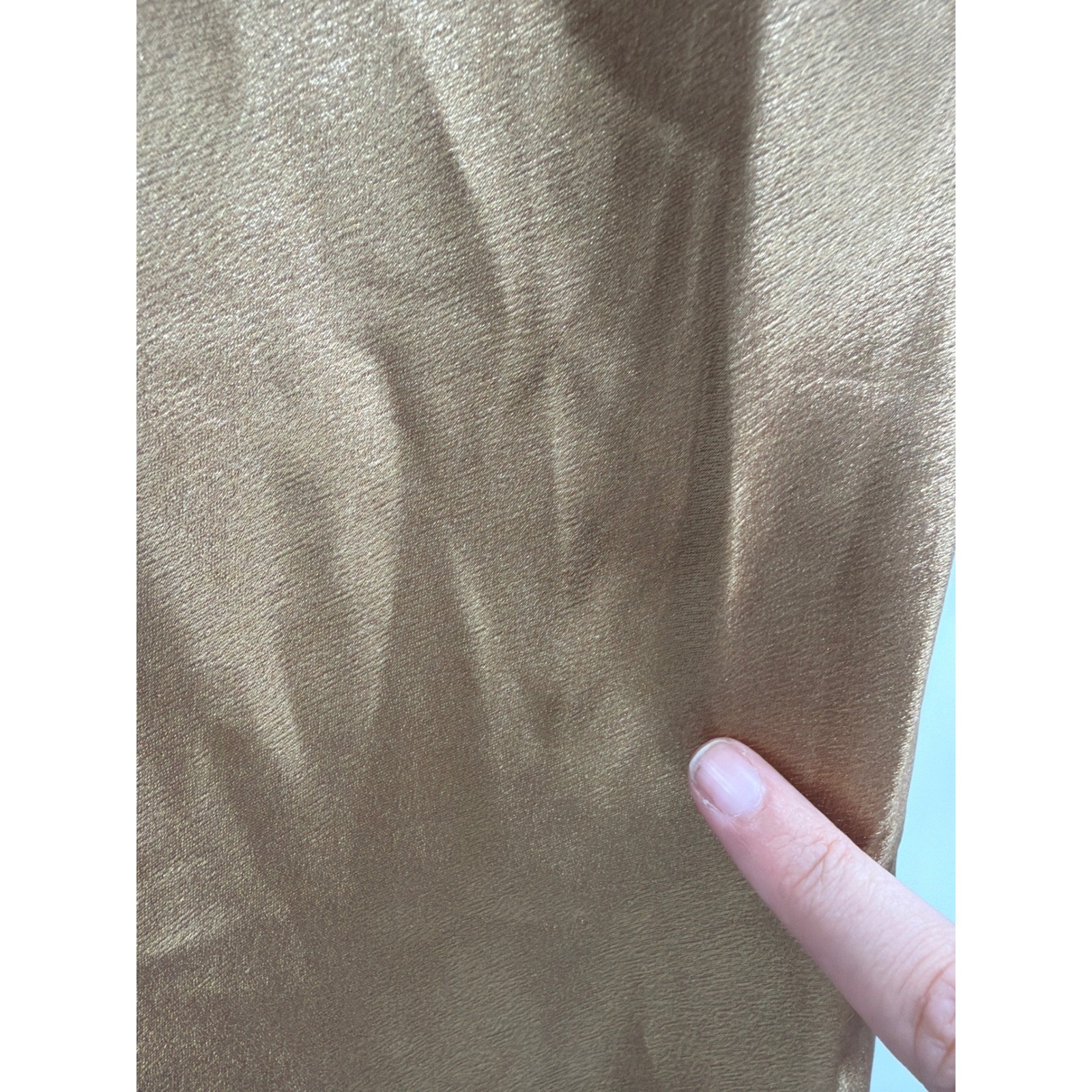 Lulus Perfectly Classy Gold Satin Strappy Midi Dress Open Back XS NEW