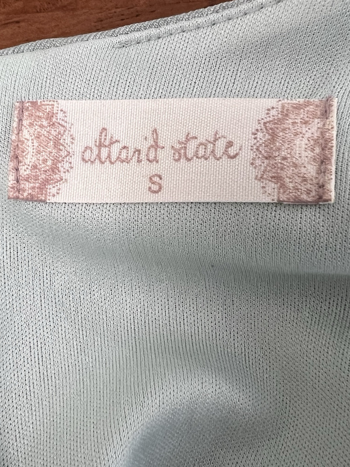Altered State Linen Lined Mint Green Spring A Line Dress Women’s Small