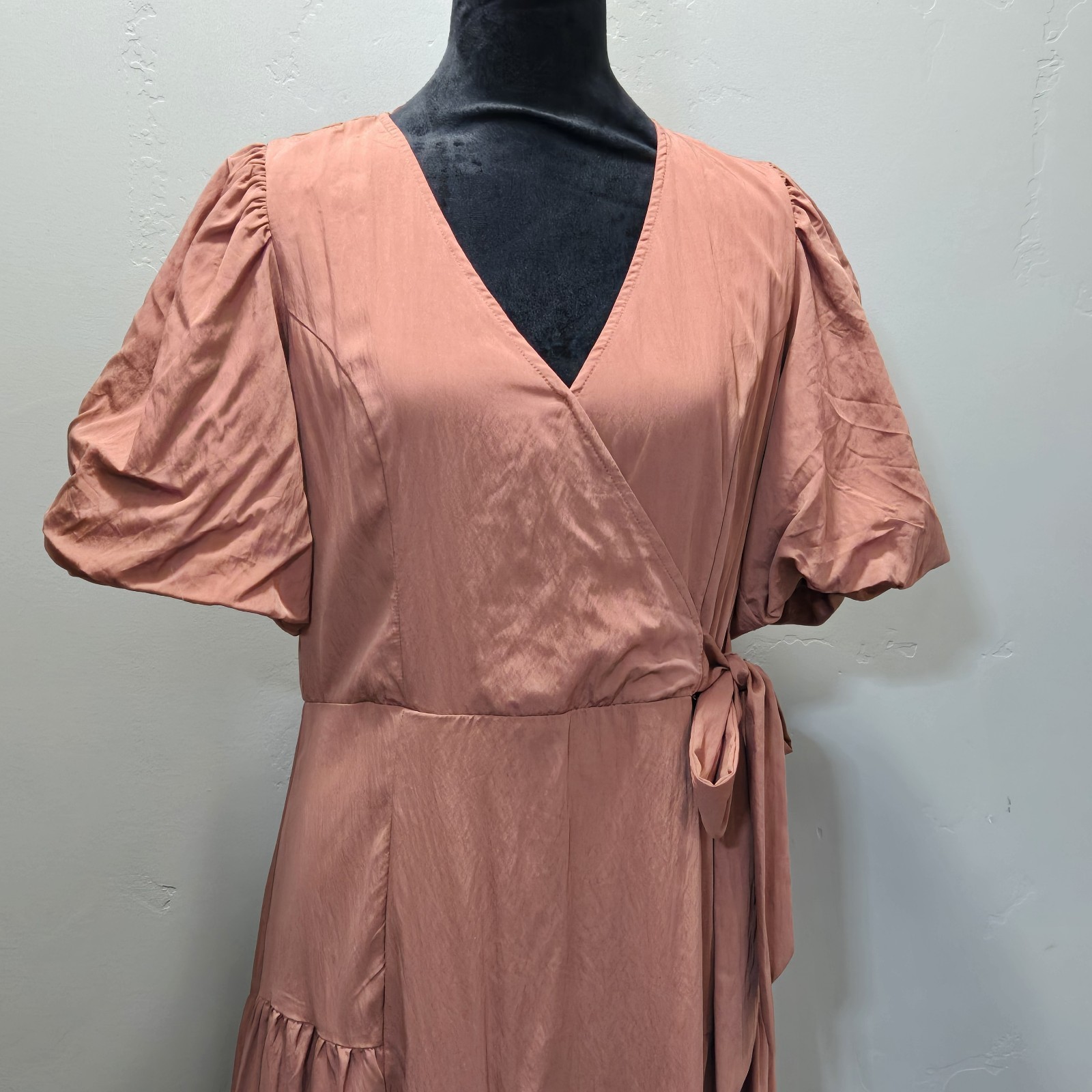 Bohme Maxi Dress Womens Sz Medium Rust Copper Bohemian Romantic