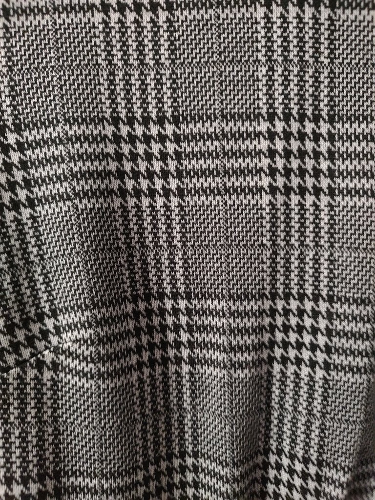 London Style Collection Plaid Ruffle Hem Dress