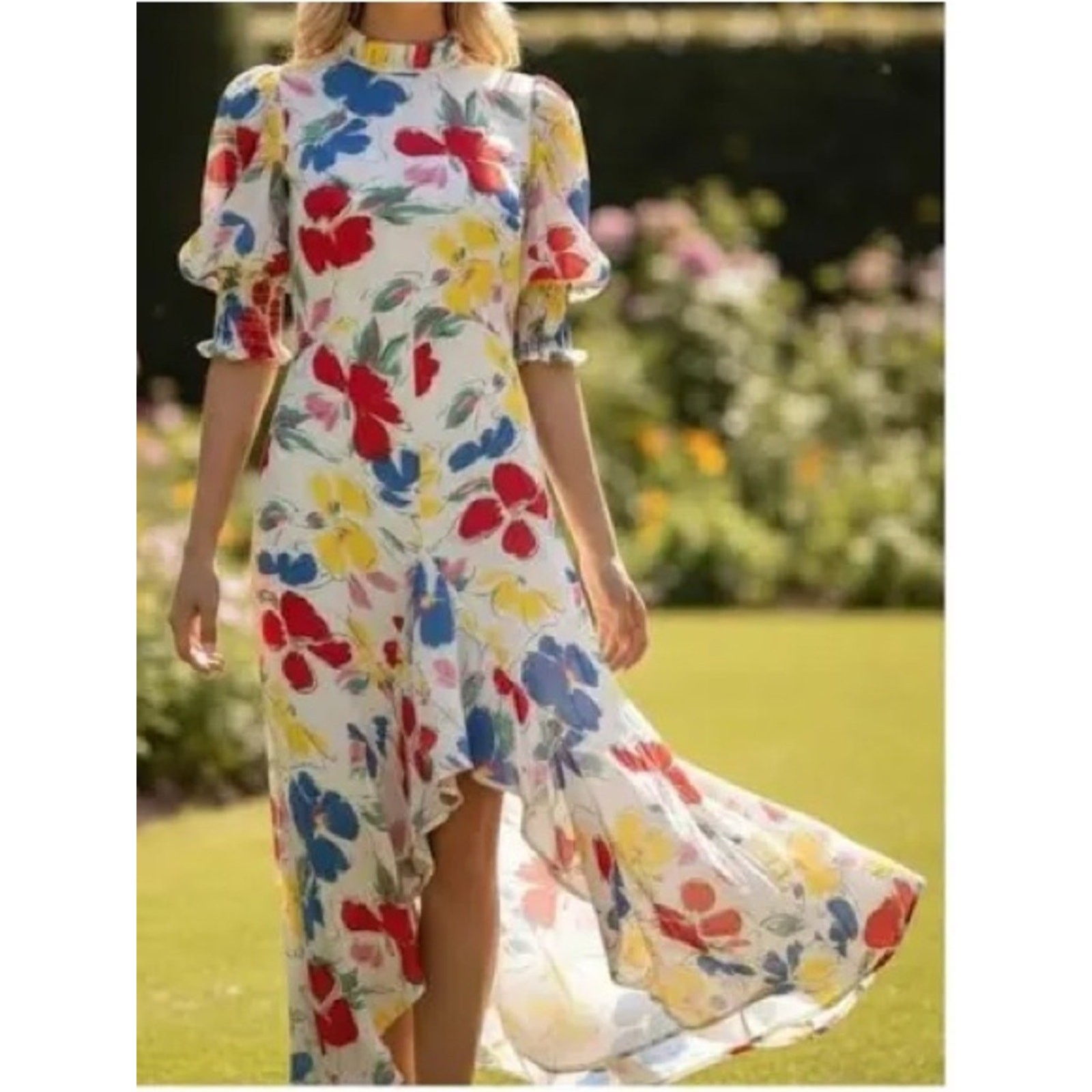 Rixo x Target mock neck floral plus size midi dress size 20/22