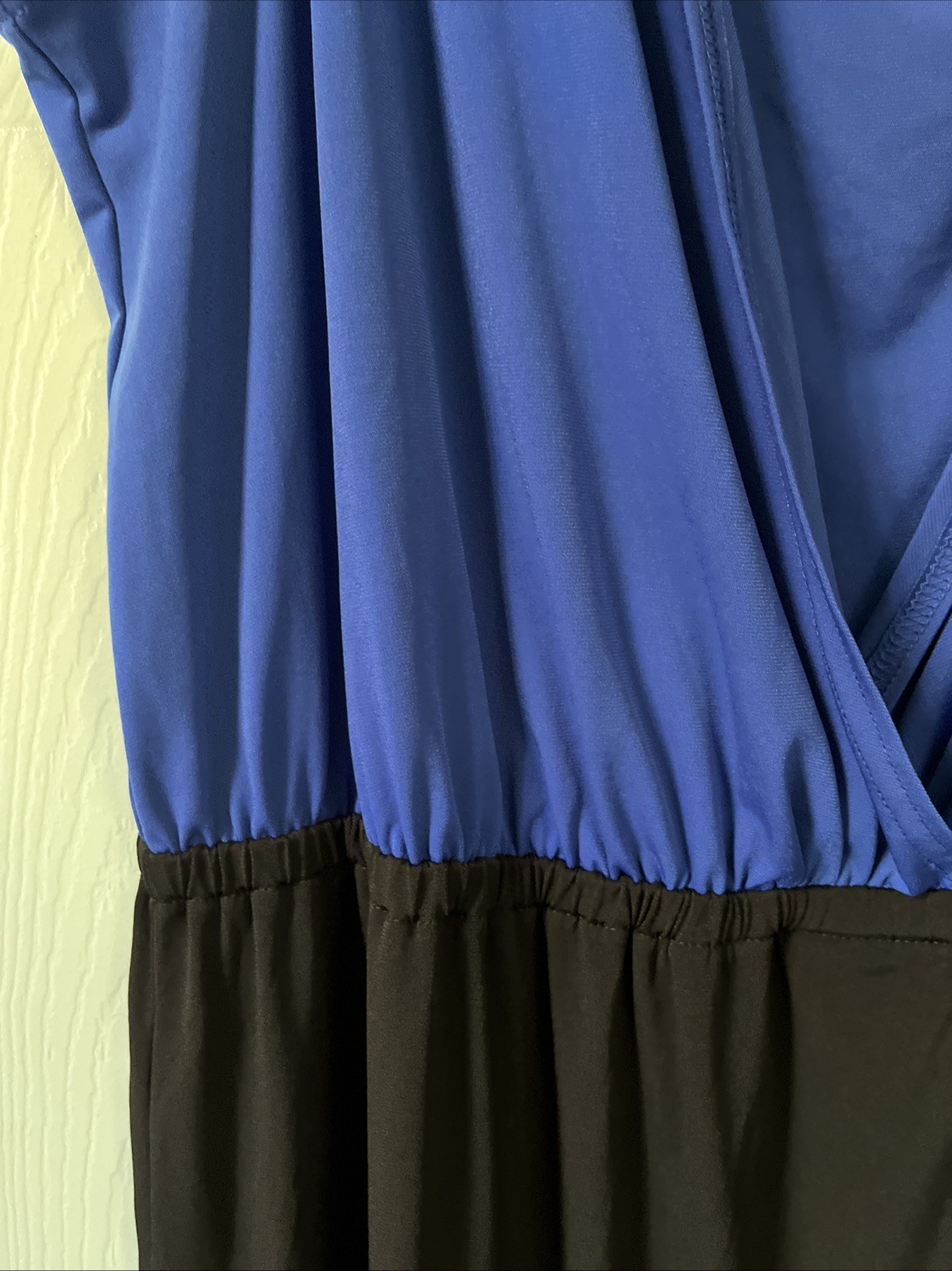 Avenue Studio Women’s Career Sleeveless Dress Sz. 18-20 Blue/Black Knee Length