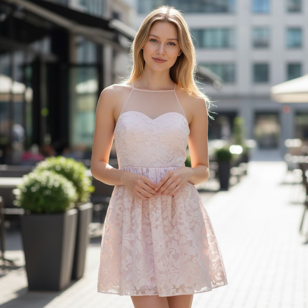 Ariana Grande Lipsy Pink Dress Embroidered Special Occasion UK Size 10 NWT