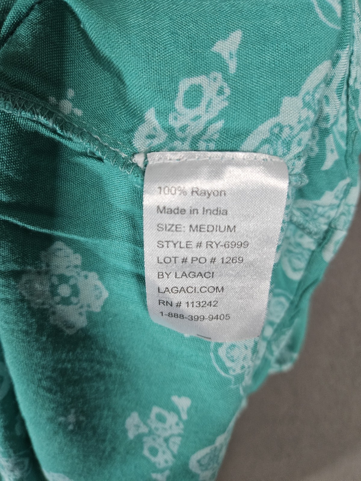 Lagaci Womens Medium Tunic Mini Dress Teal Hawaiian Sleeveless Tropical Sheer