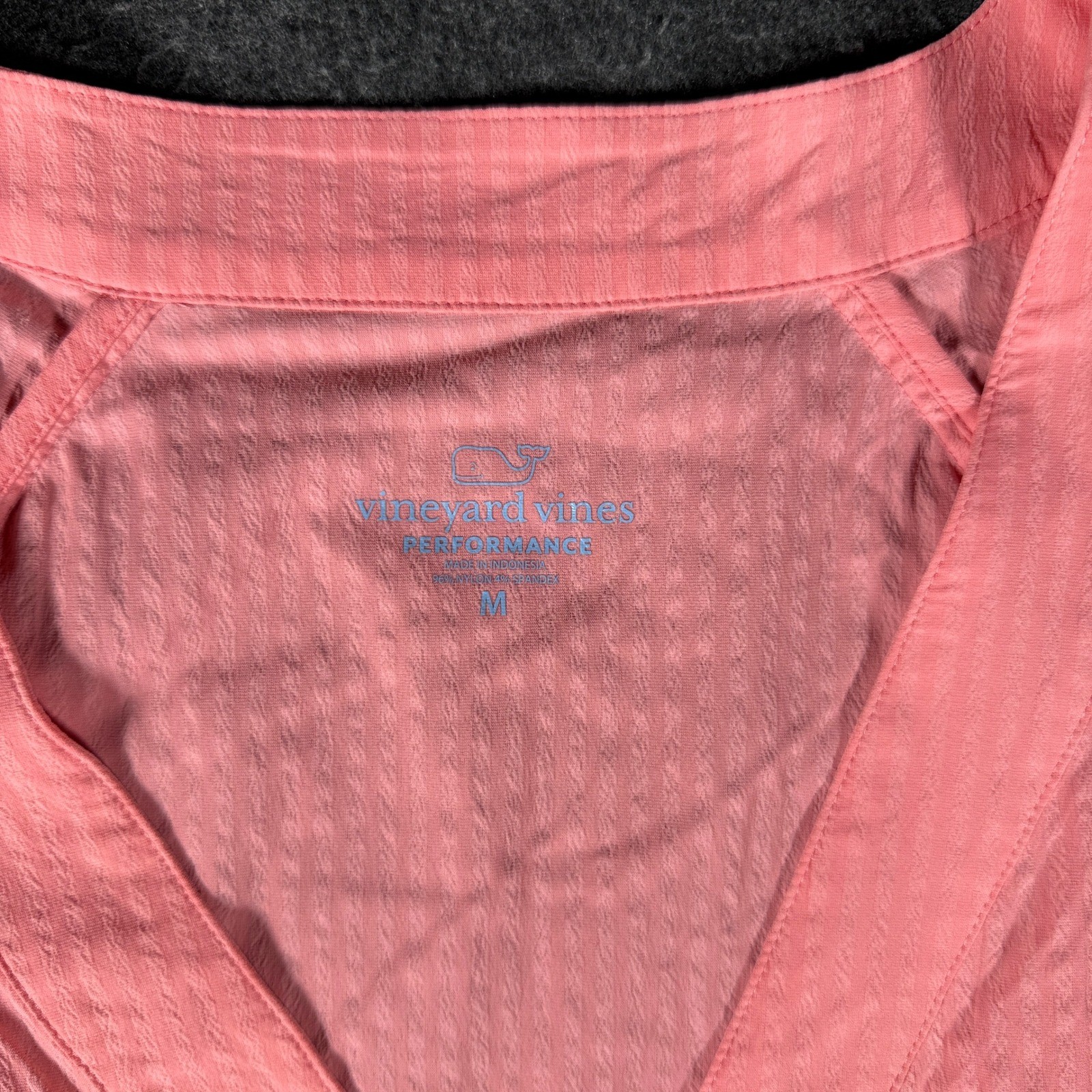 Vineyard Vines Performance Pink Tiered Flutter Sleeve Mini Dress Medium 2Q011465