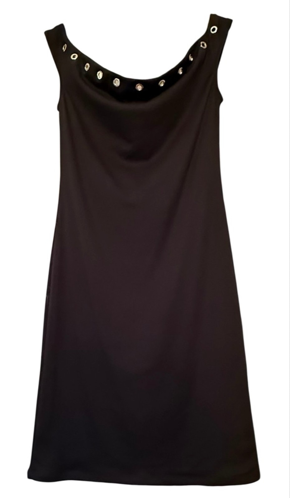 Madden Girl Black Off-Shoulder Mini Dress with Grommets M NWT