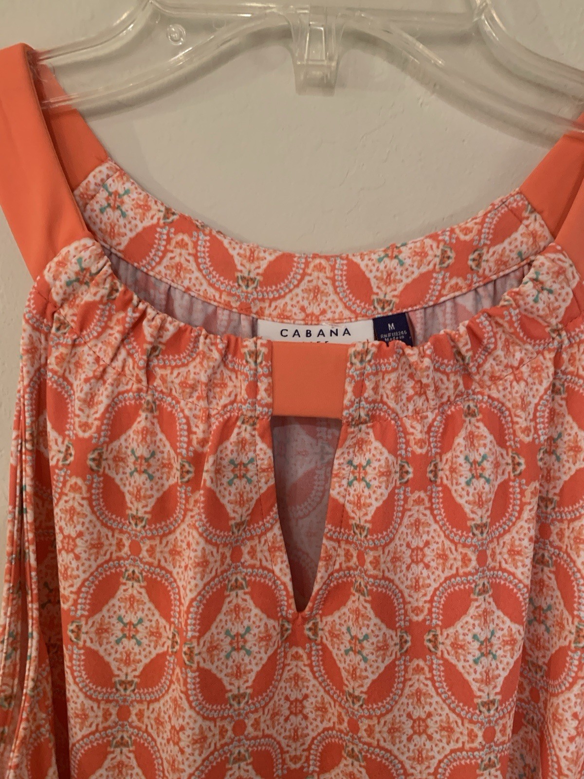 Cabana Life Midi spf 50+ Sleeveless Geometric Shift Dress retail $134