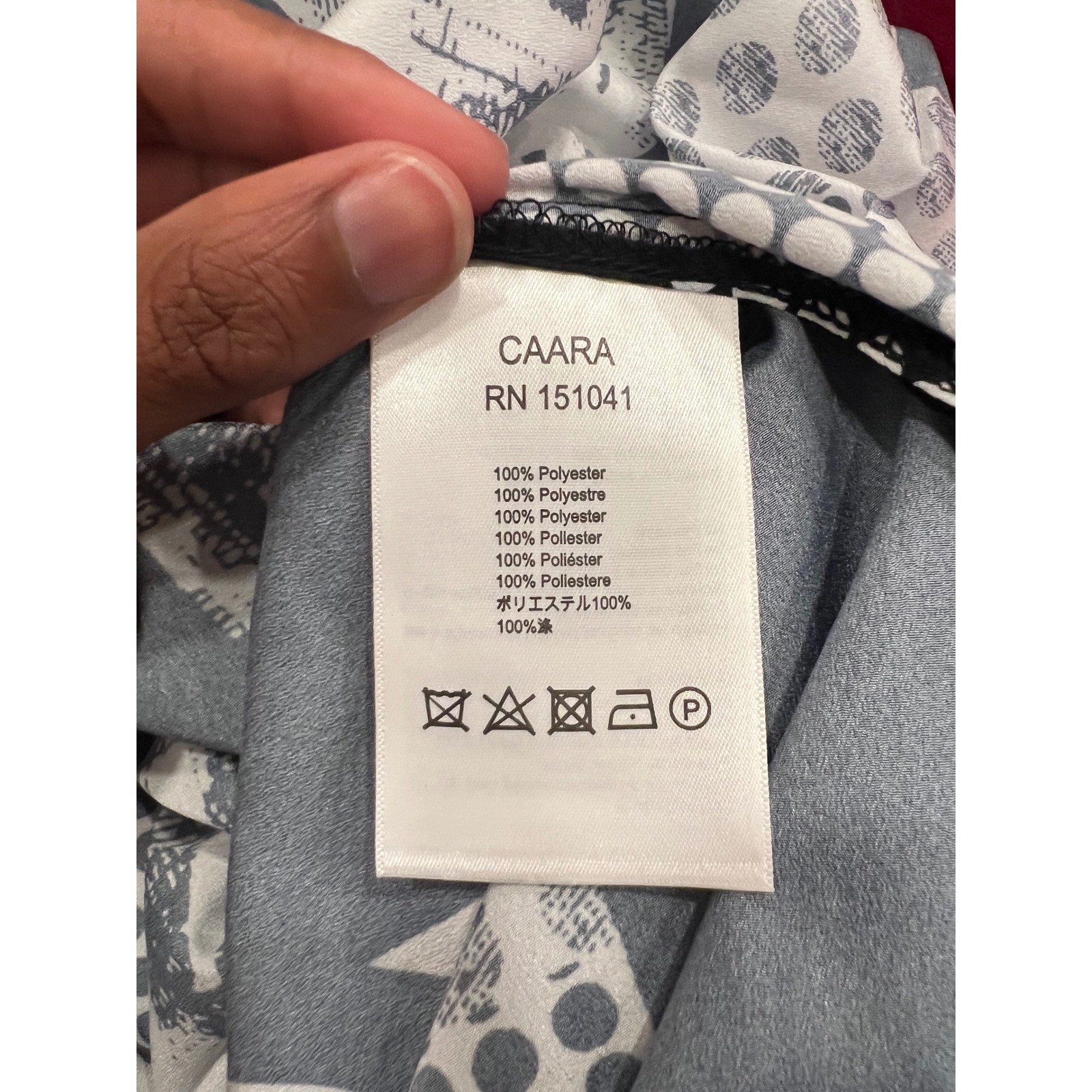 CAARA Midi Dress Womens Medium Black White Polka Dot Tie Waist ModiChic Office