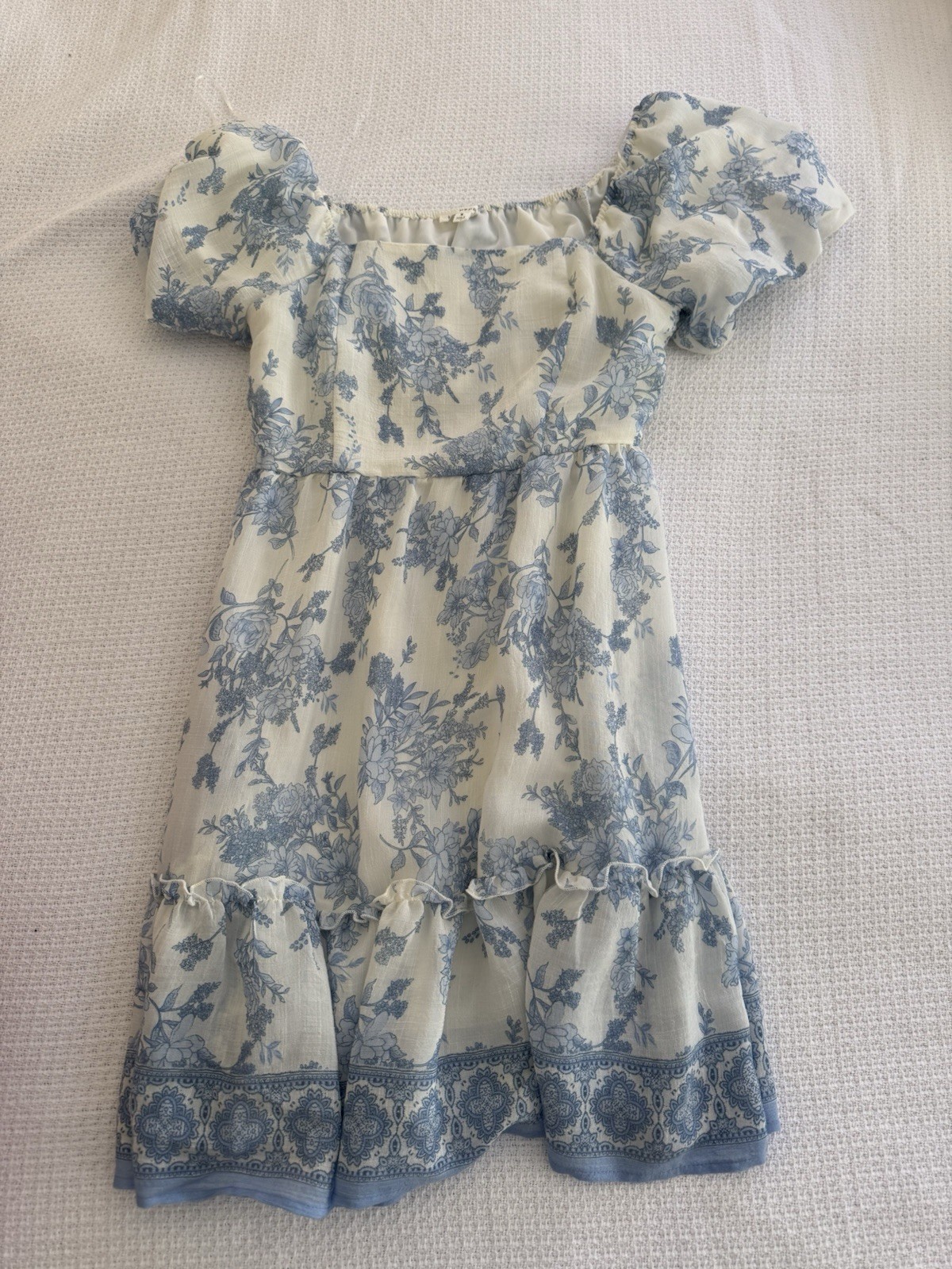 Blu Pepper Blue & White Dress Size Small