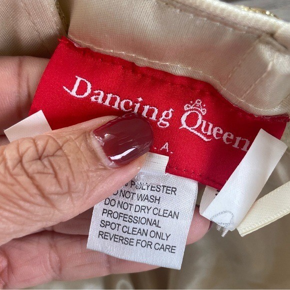 Dancing Queen Sequin Mini Dress L Gold Padded V-Neck Sexy Glam Cocktail Party