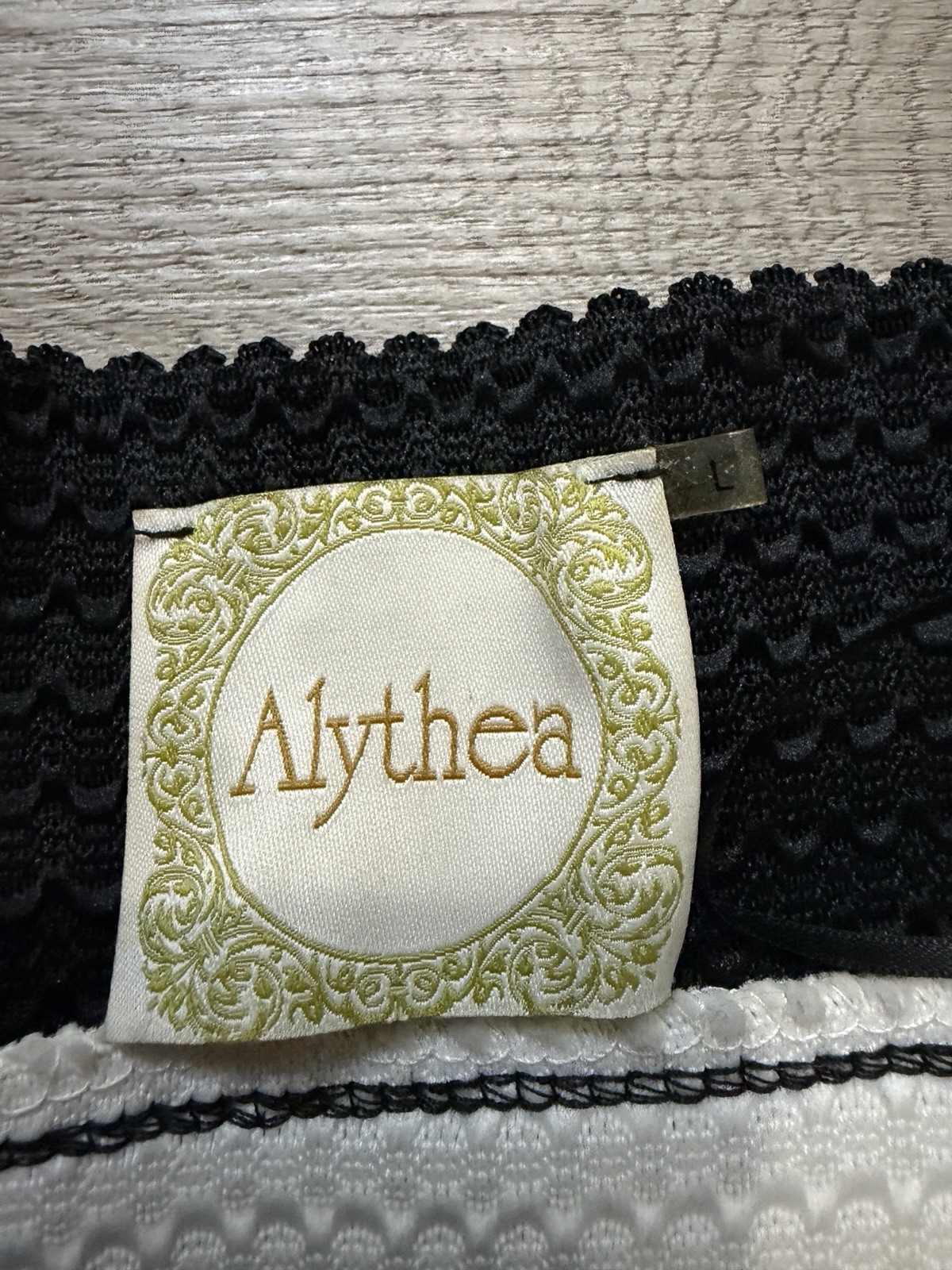Alythea Black and White Strapless Mini Dress Size Large Bandage Dress Stretchy