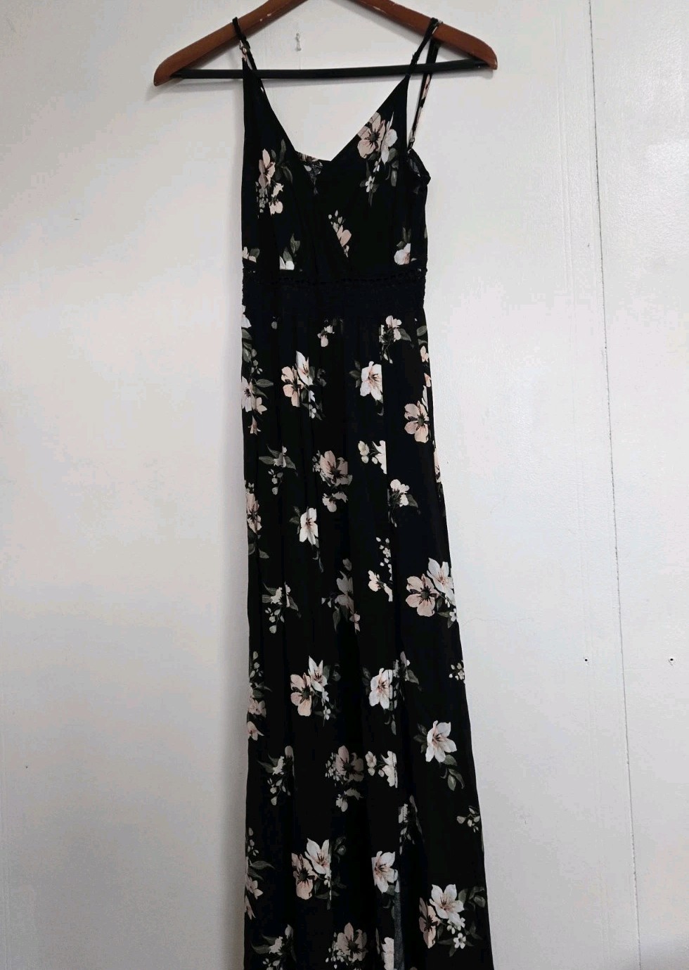 Ardene Dress Womens XS Dark Floral Black Whimsygoth Fairy Grunge Goth Flower