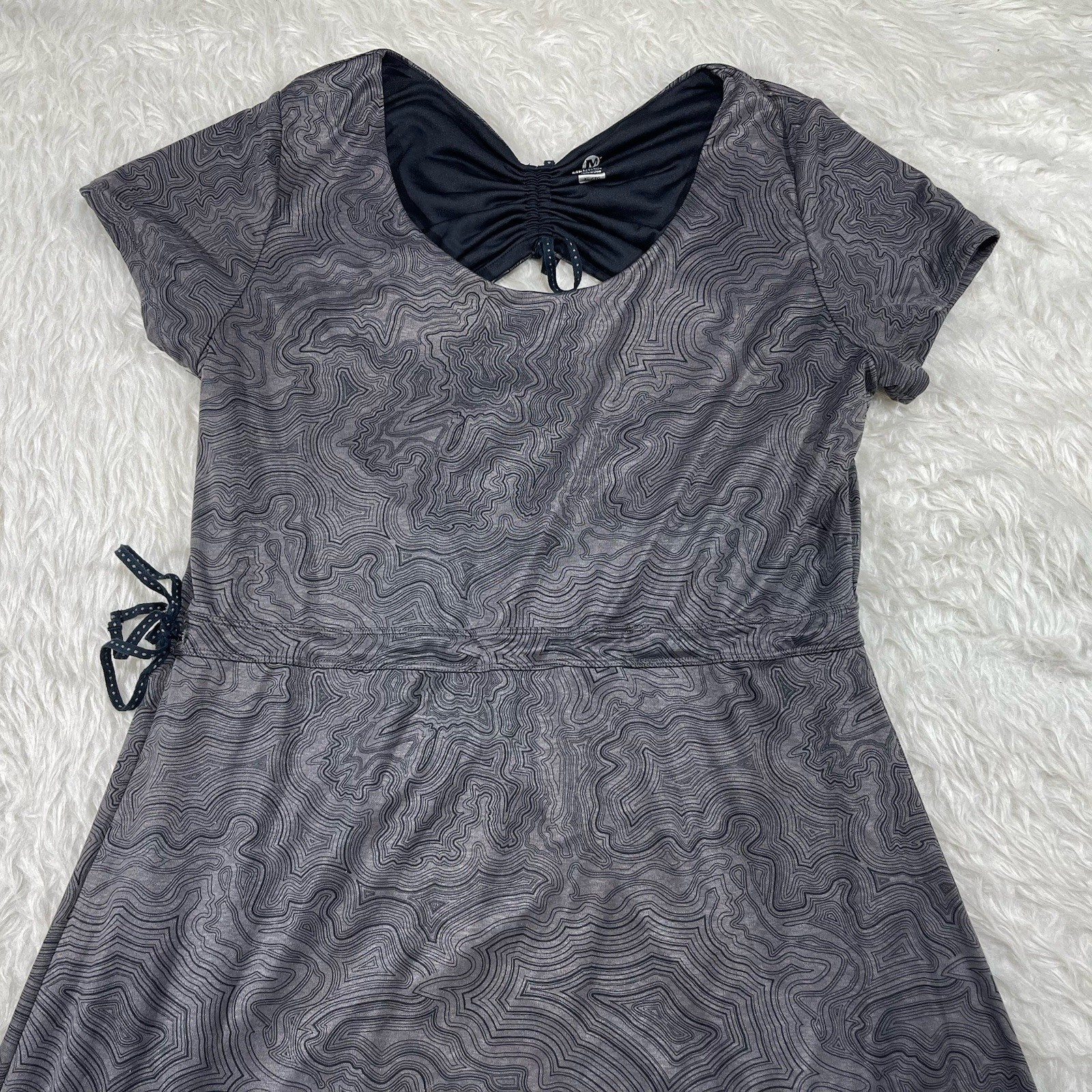 Merrell Womens Size XL Select Wick Gray Short Sleeve Fitness Dress S15