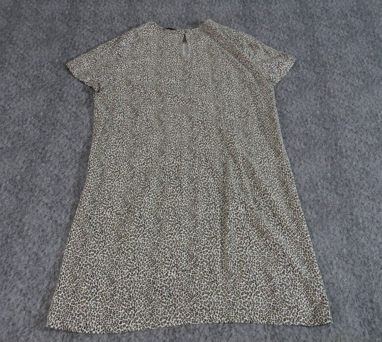 Jenni Kayne Leopard Print Lightweight T-Shirt Mini Dress Womens Extra Large
