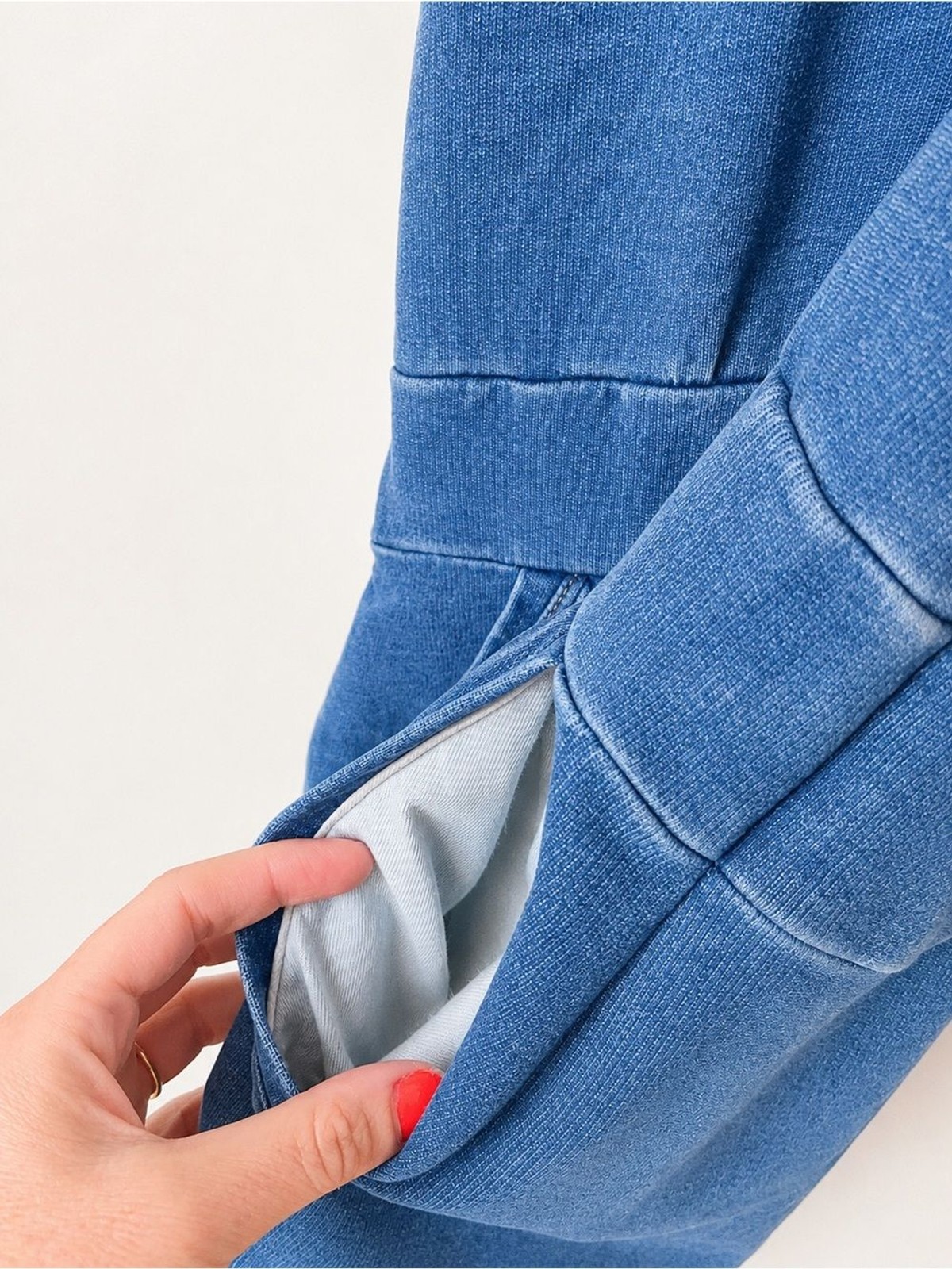 Blue Denim-Inspired Cotton Racerback Tank Dress with Pockets | Boho | Stretchy