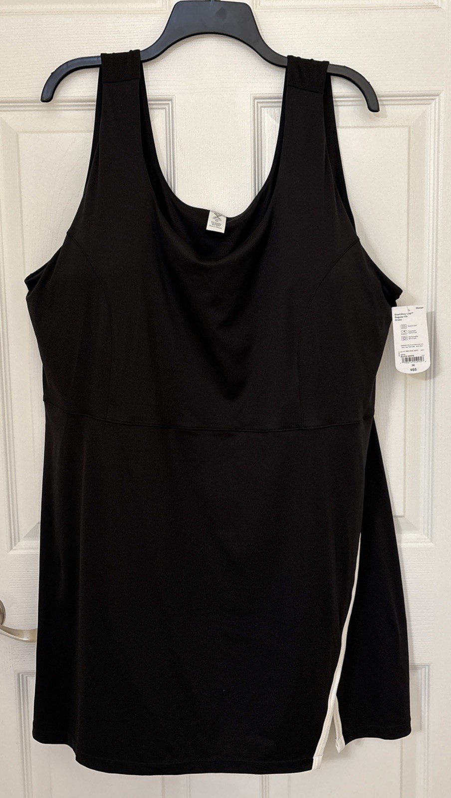 NWT Xersion Womens EverUltra-Lite Regular Fit Dress Size 3X Black/White MSRP $55