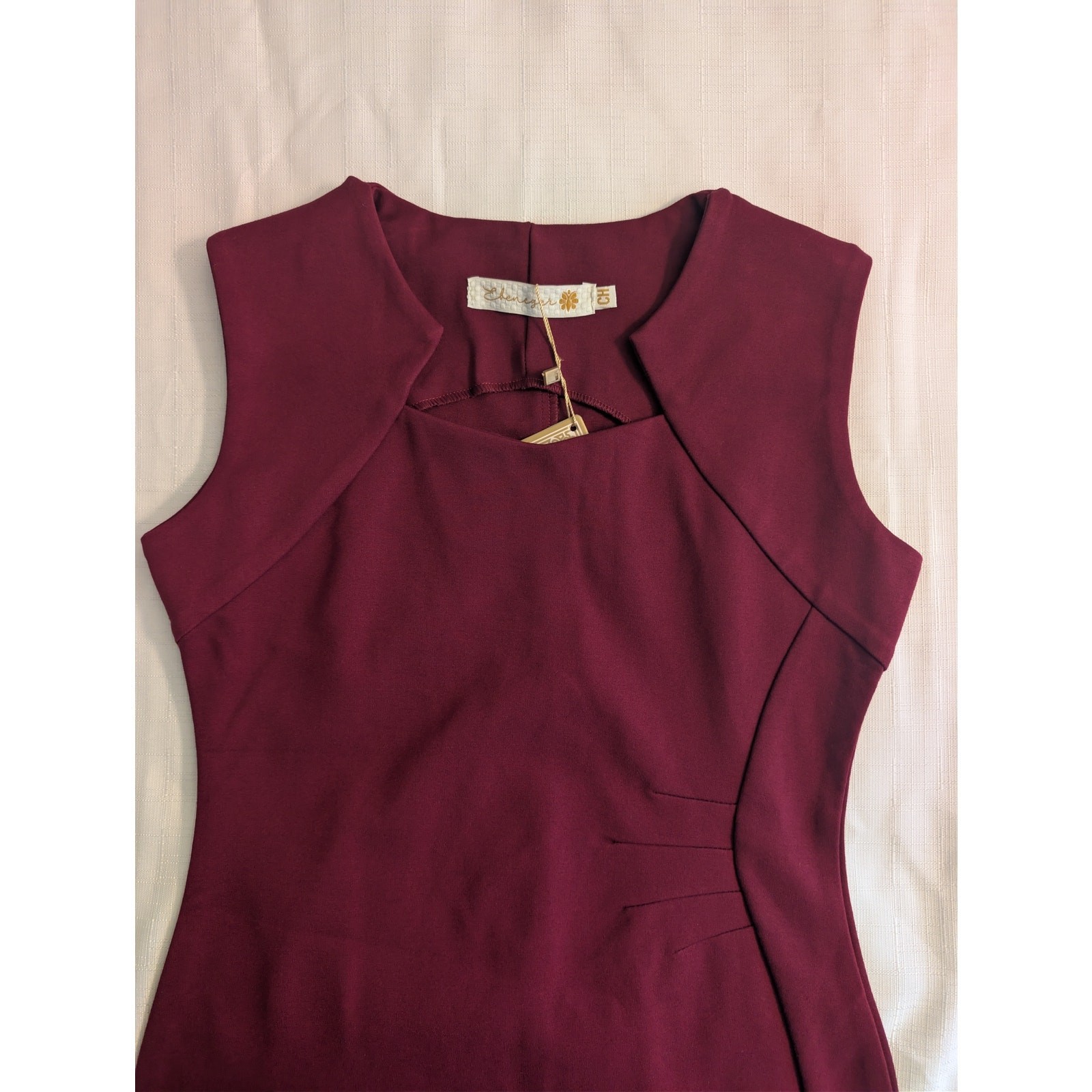 Eres Bella Red Midi Dress Small