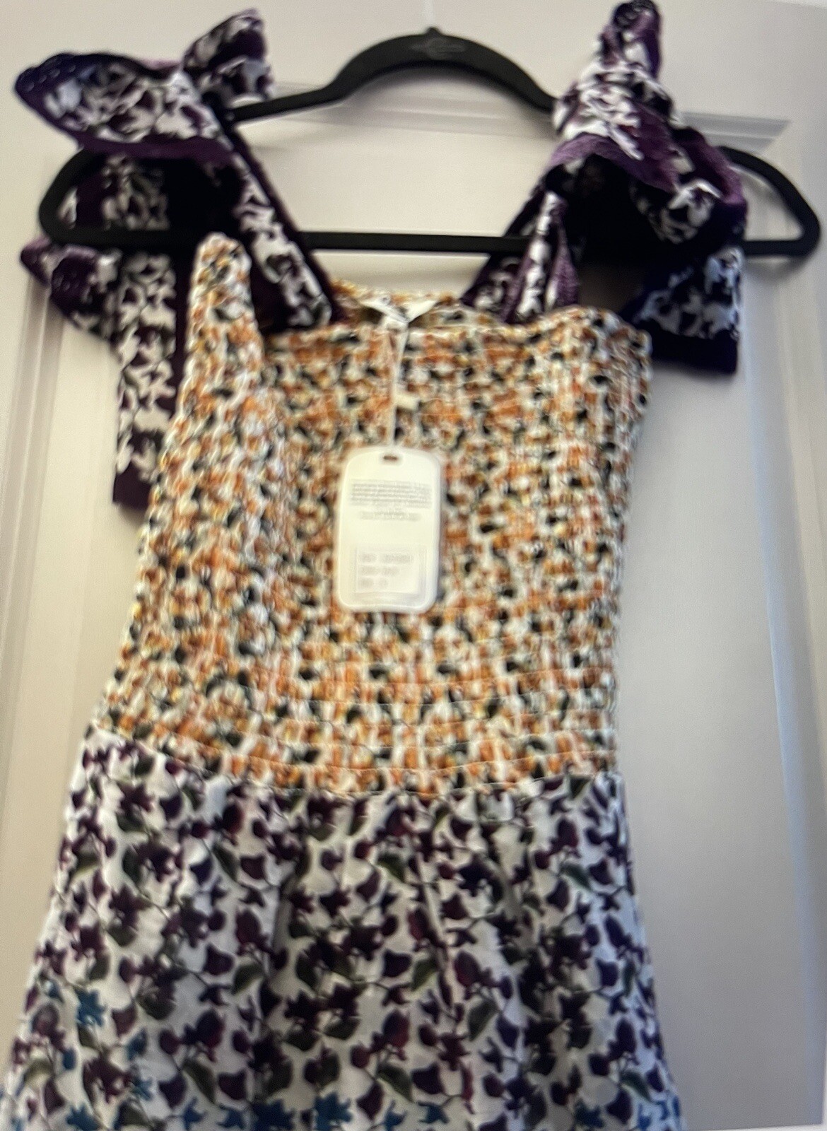 All Things Mochi S Tie Shoulder Dress NWT